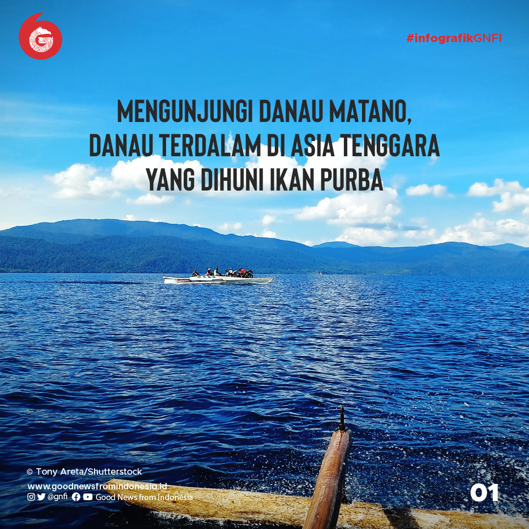Danau Matano, Danau Terdalam di Asia Tenggara yang Dihuni Ikan Purba