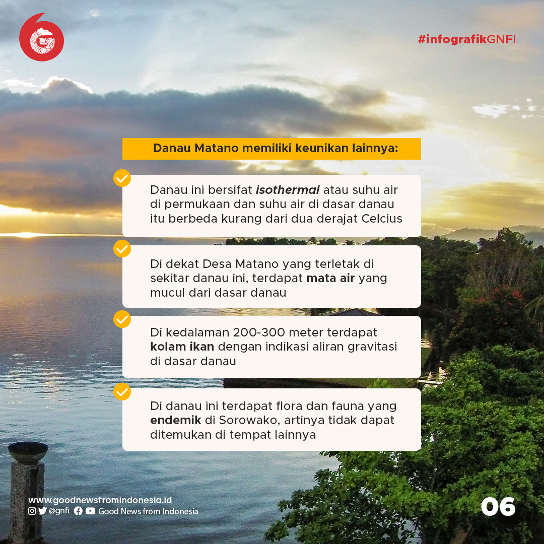 Danau Matano, Danau Terdalam di Asia Tenggara yang Dihuni Ikan Purba
