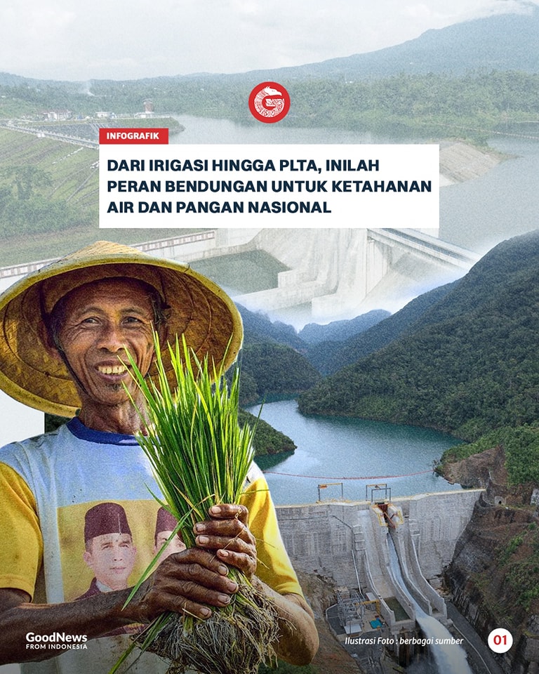 Dari Irigasi hingga PLTA, Inilah Peran Bendungan untuk Ketahanan Air dan Pangan Nasional
