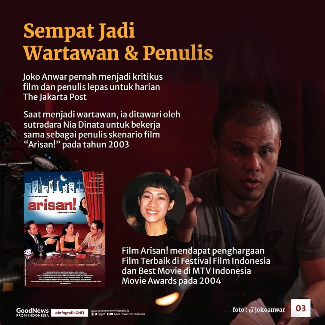 Dibalik Sosok Joko Anwar, Belajar Teknik Penerbangan hingga Jadi Sutradara