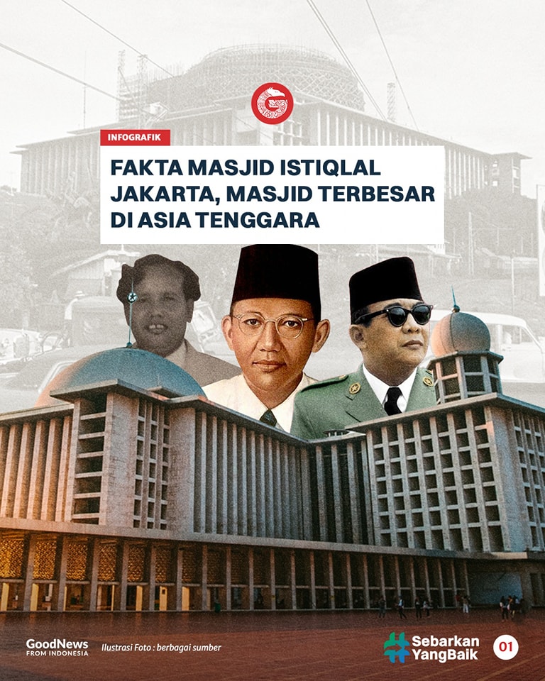 Fakta Masjid Istiqlal Jakarta, Masjid Terbesar di Asia Tenggara