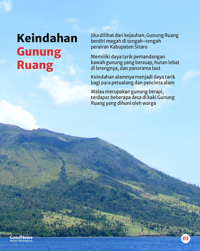 Fakta Menarik Gunung Ruang, Gunung Api Kerucut di Kabupaten Sitaro, Sulawesi Utara