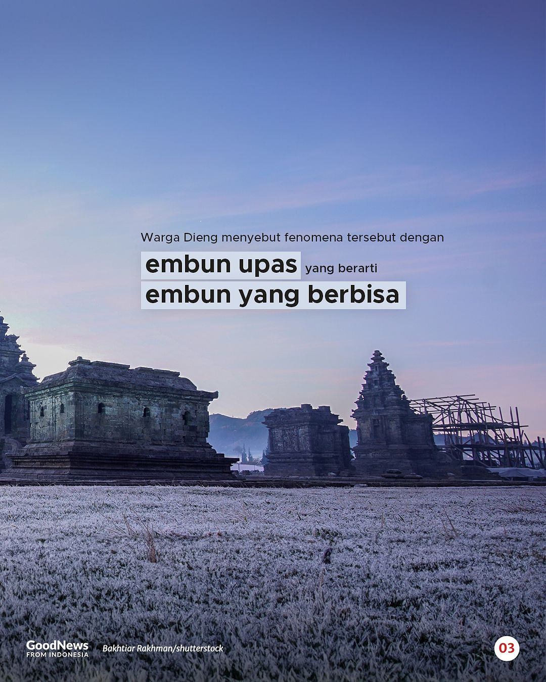 Fenomena Embun Es Selimuti Dataran Tinggi Dieng, Indah tapi Mengancam