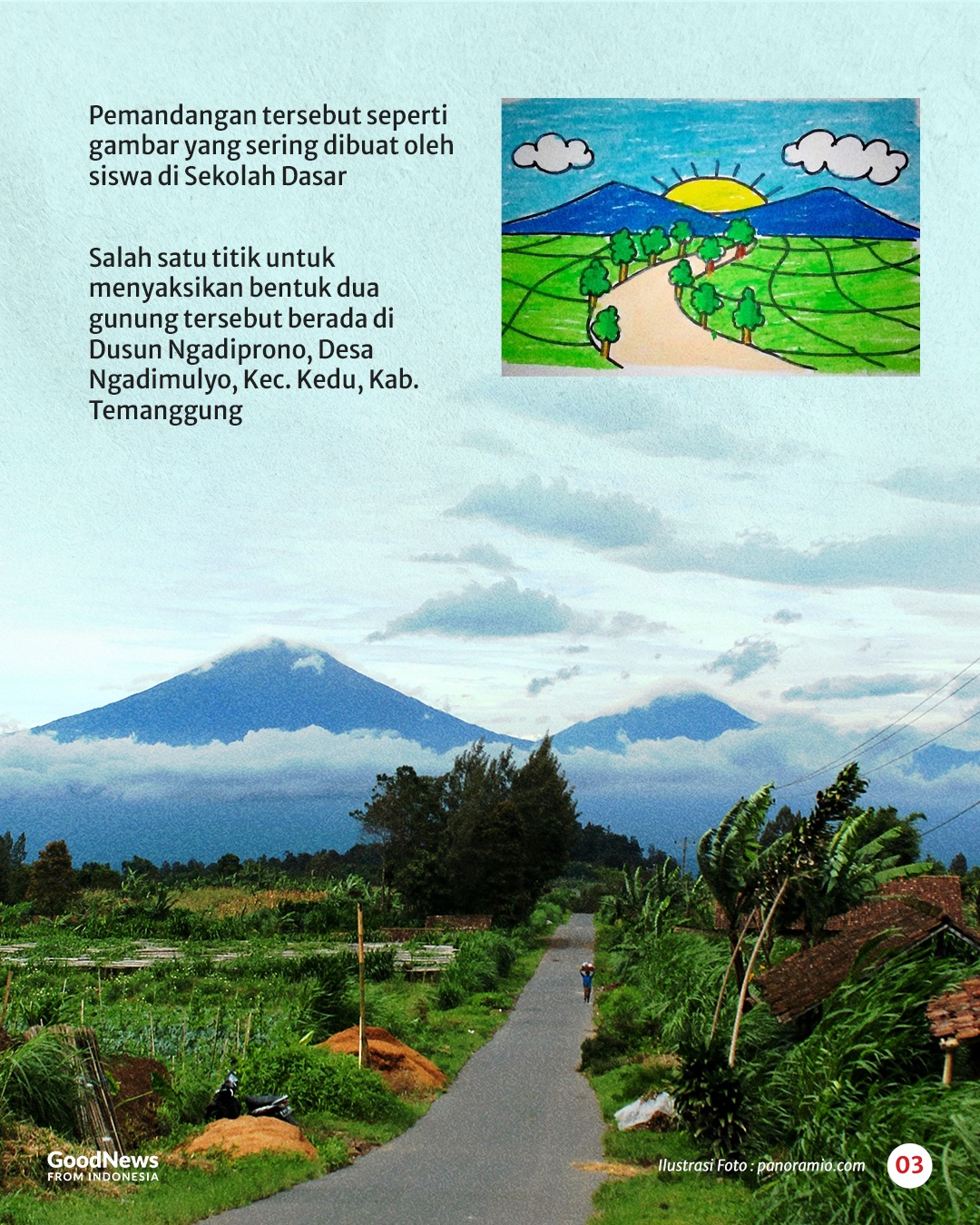 Gambar Gunung Gambar Favorit Anak SD Ada di Dunia Nyata