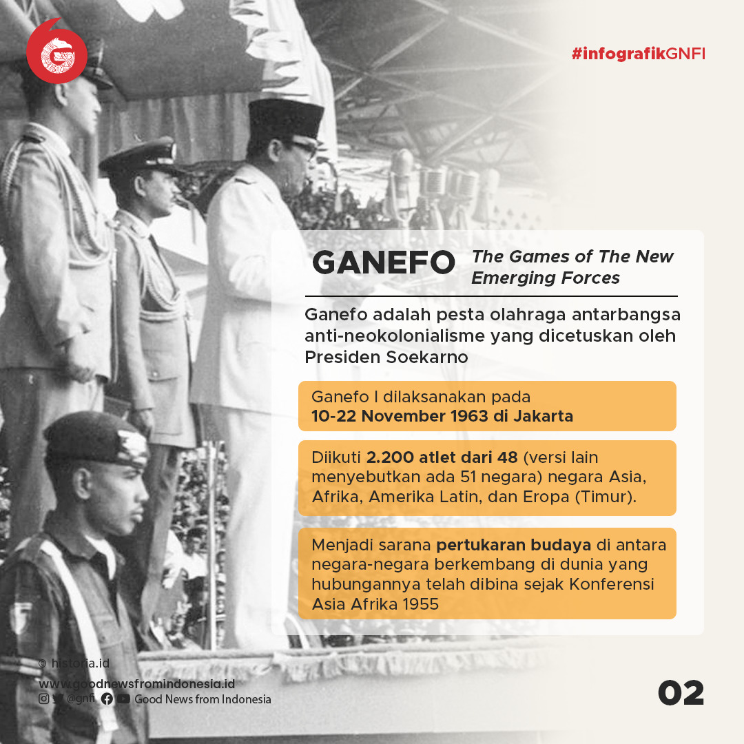 Ganefo, Olimpiade Tandingan Ciptaan Soekarno yang Menyatukan Olahraga dan Politik