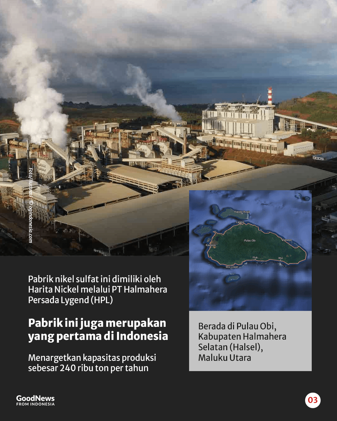 Indonesia Punya Pabrik Nikel Sulfat Terbesar di Dunia, Apa Manfaat Produknya?