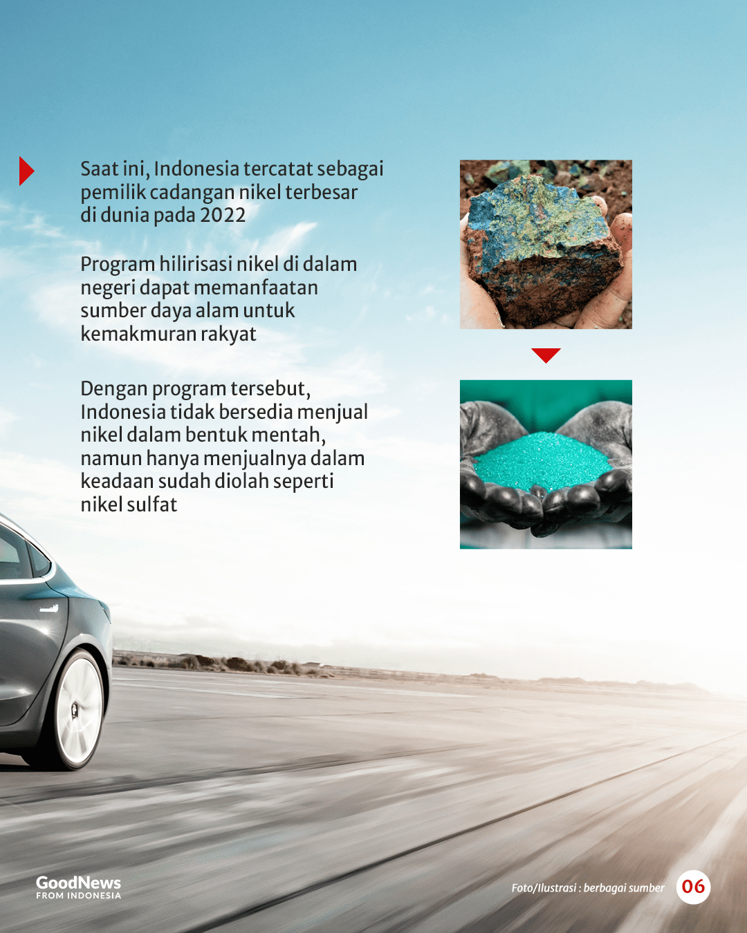 Indonesia Punya Pabrik Nikel Sulfat Terbesar di Dunia, Apa Manfaat Produknya?