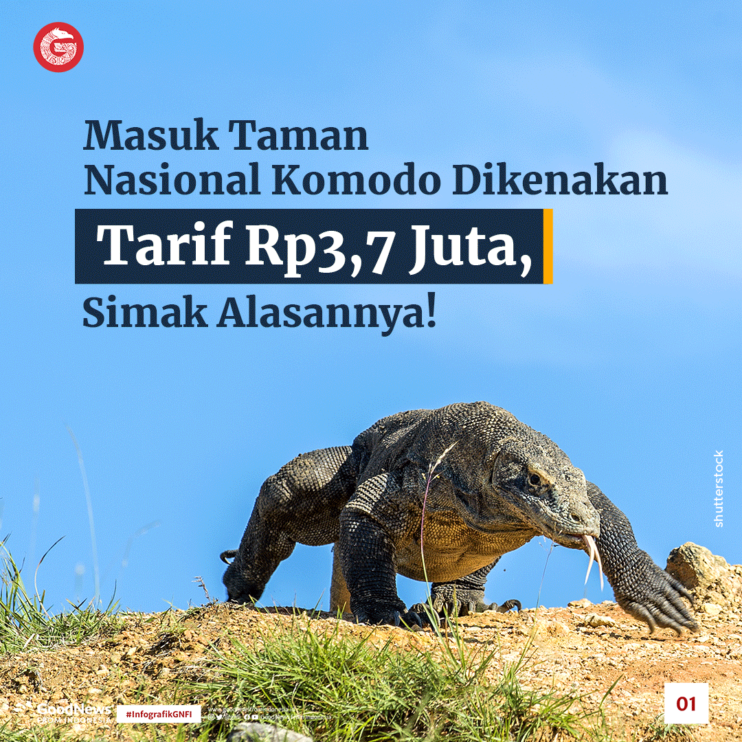 Ingin Masuk Taman Nasional Komodo? Siapkan Rp3,7 Juta