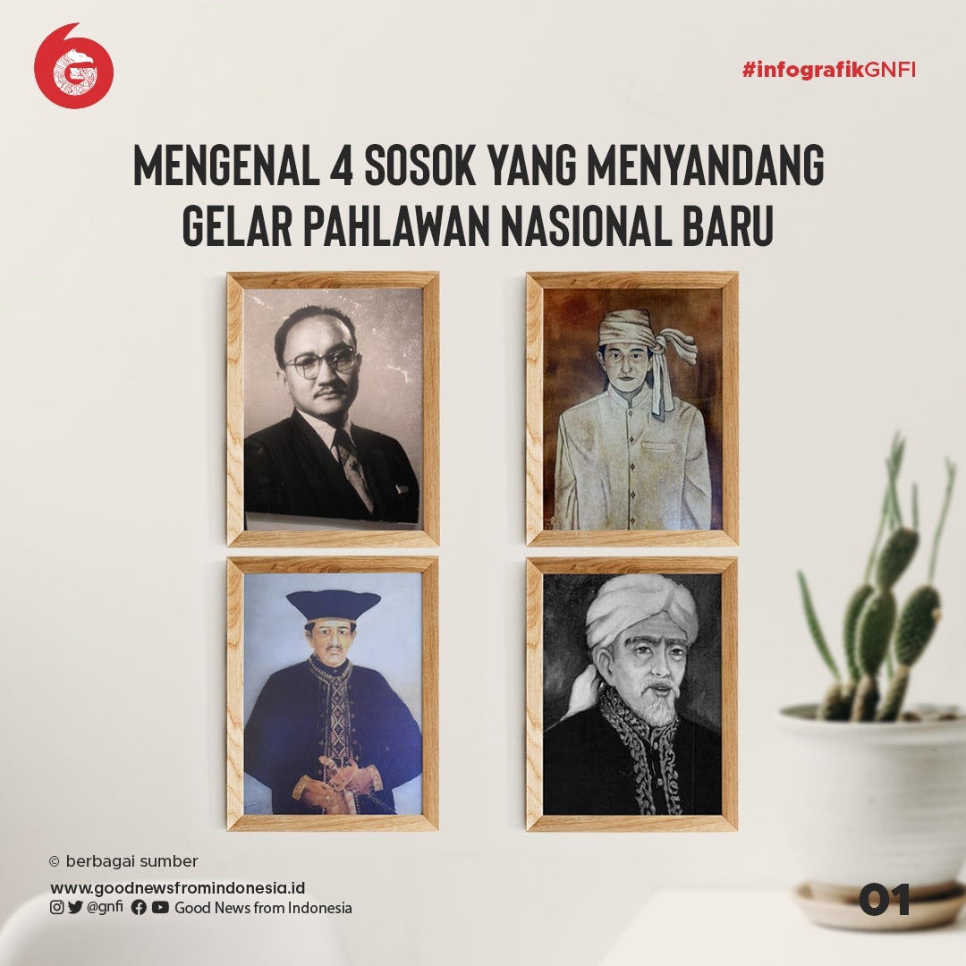 Ini 4 Sosok yang Menyandang Gelar Pahlawan Nasional Baru