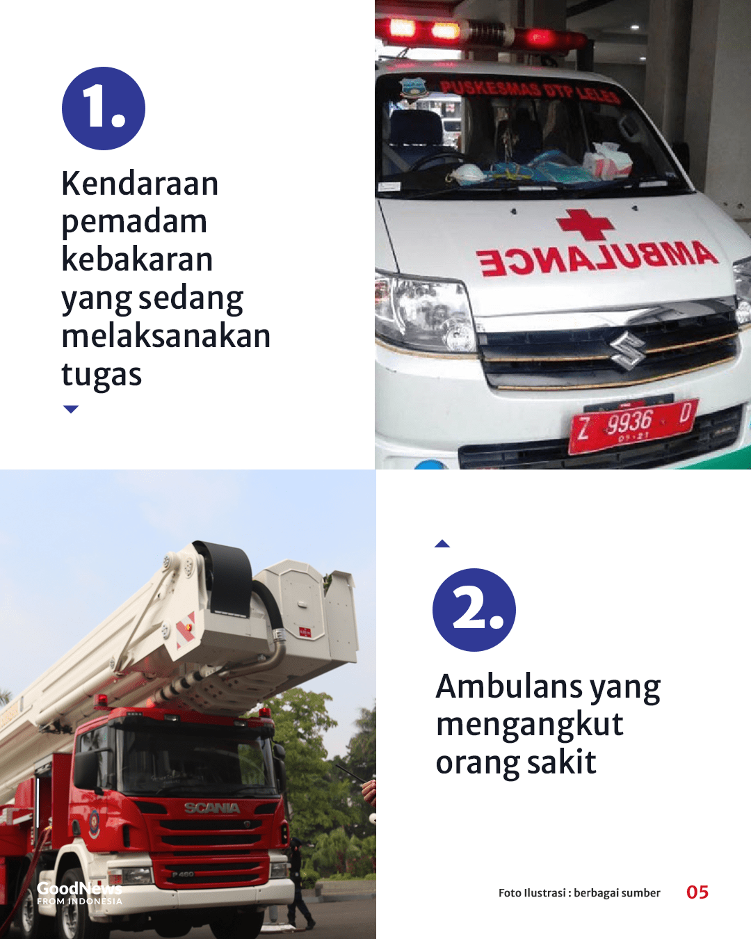 Inilah 7 Kendaran yang Harus Diprioritaskan di Jalanan