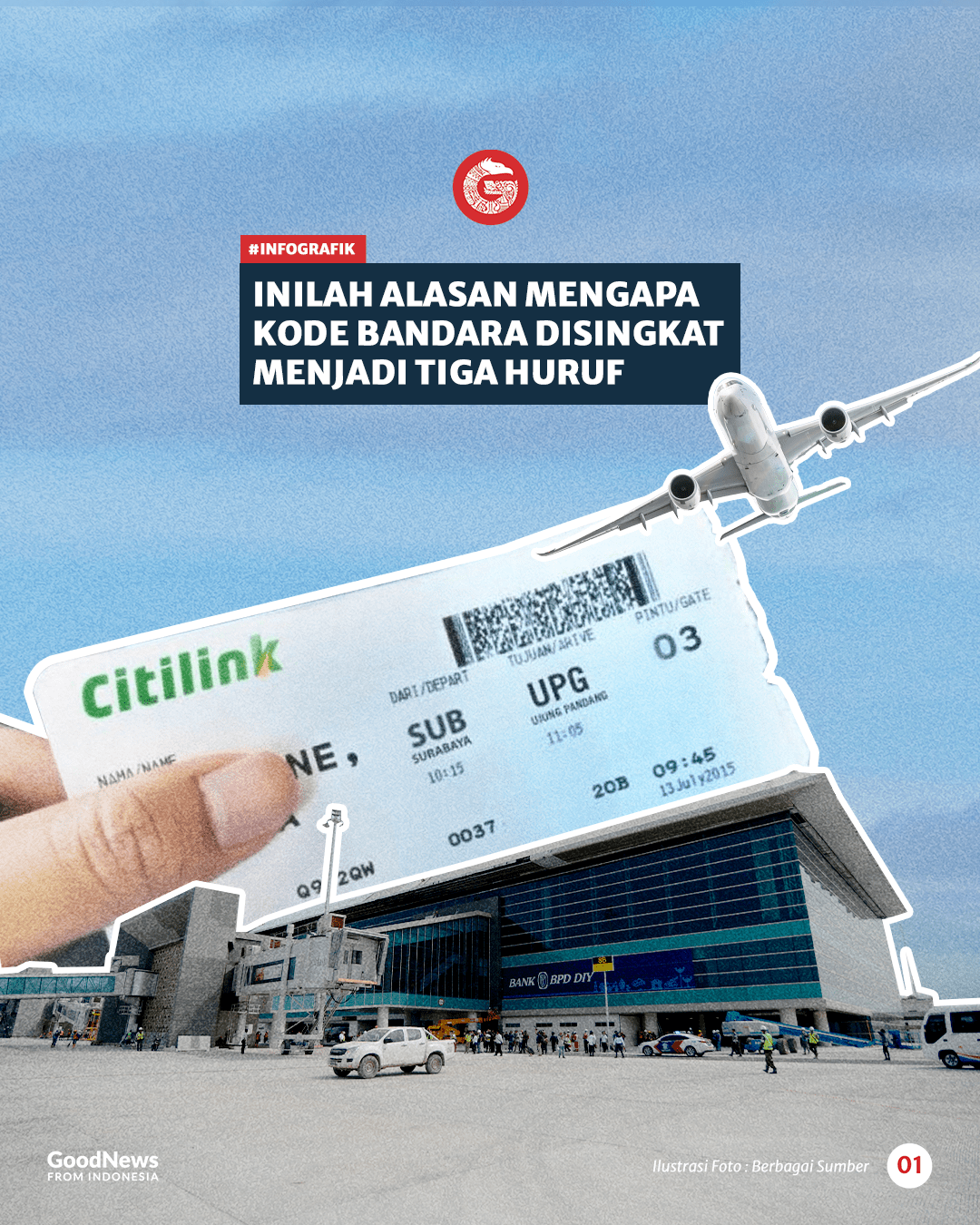 Inilah Alasan Mengapa Kode Bandara Disingkat Menjadi Tiga Huruf
