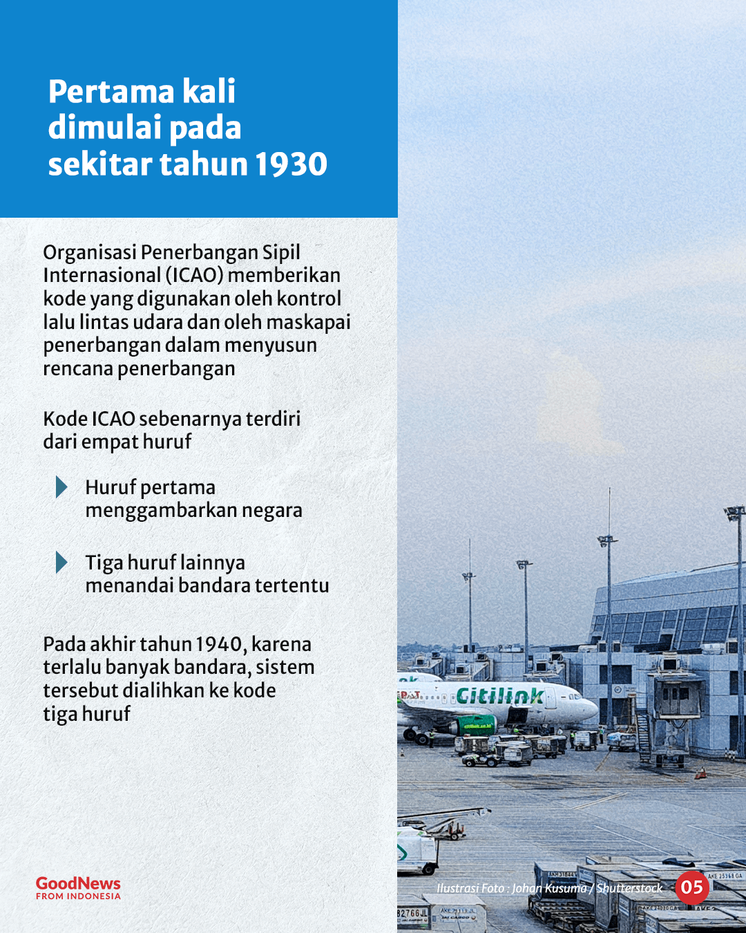 Inilah Alasan Mengapa Kode Bandara Disingkat Menjadi Tiga Huruf