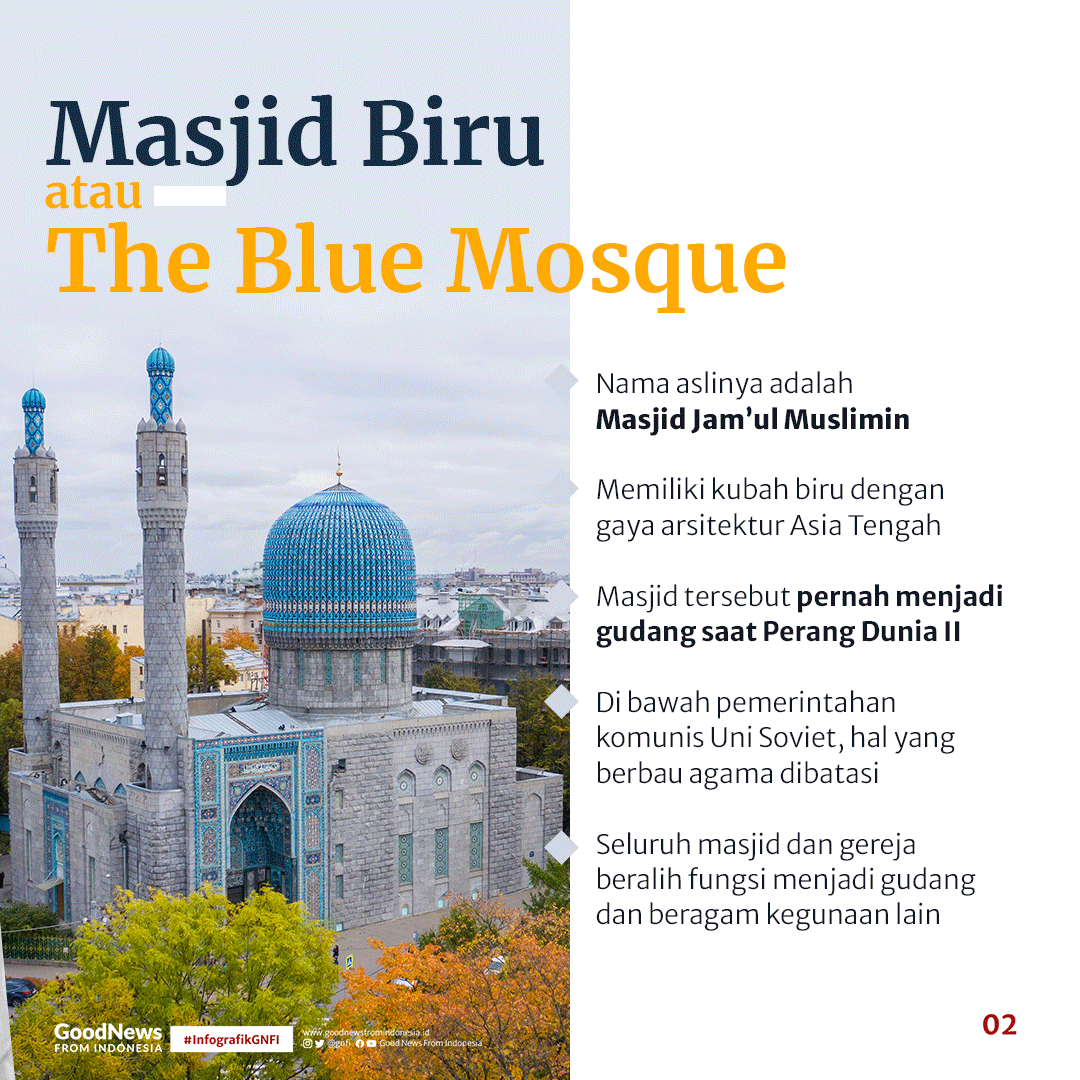 Jejak Soekarno di Masjid Biru Rusia
