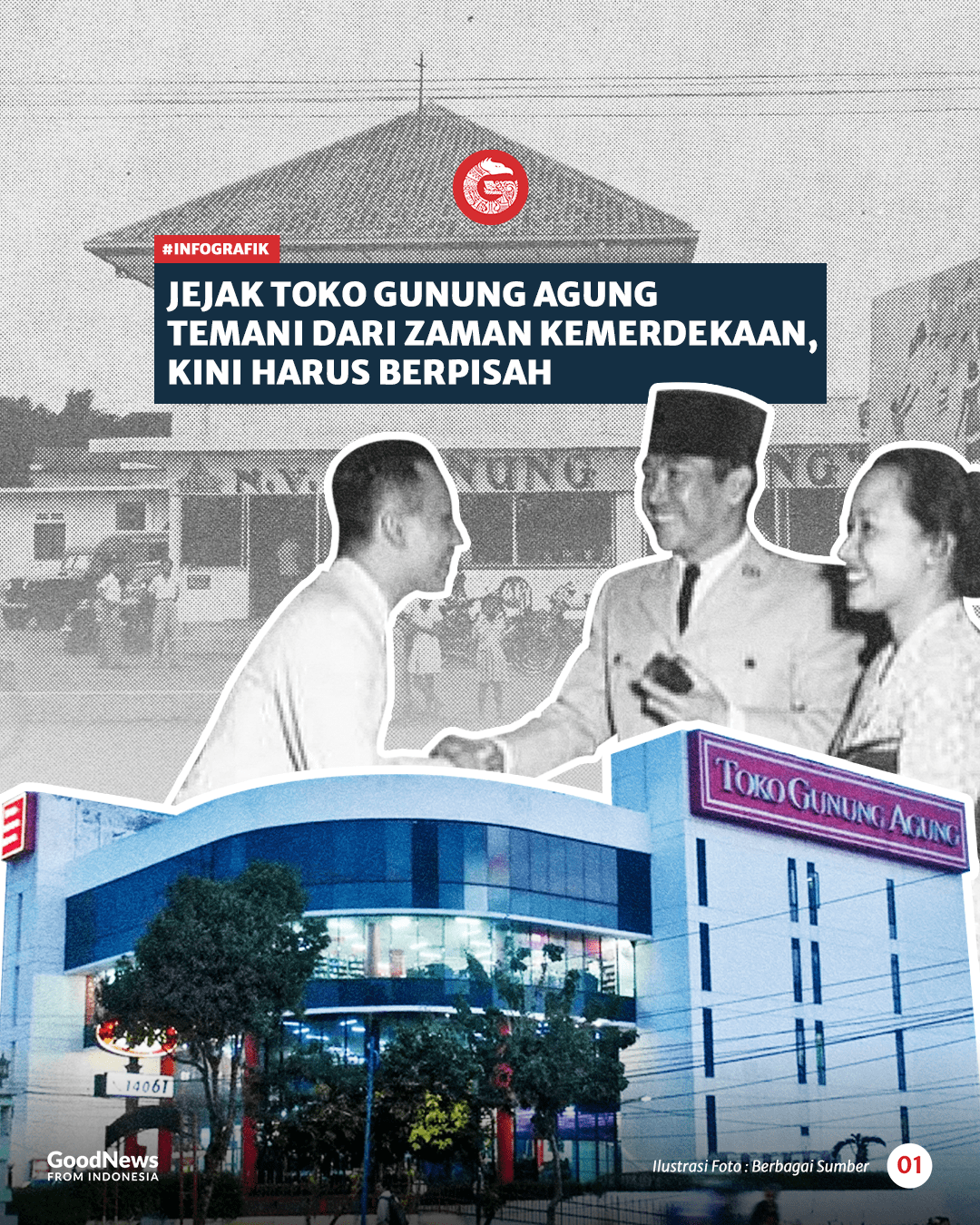 Jejak Toko Gunung Agung Temani dari Zaman Kemerdekaan, Kini Harus Berpisah