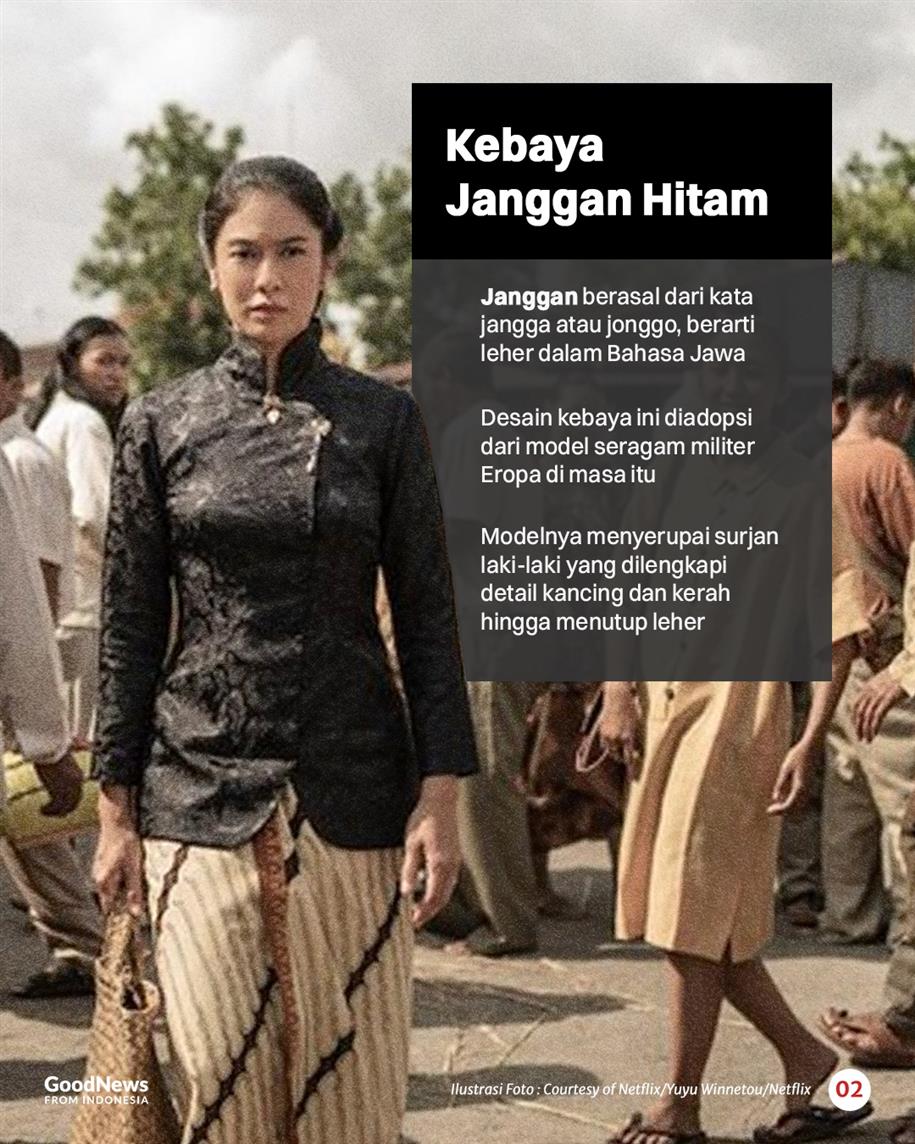 Kebaya Janggan, Busana Abdi Dalem yang Dipakai Jeng Yah Si Gadis Kretek