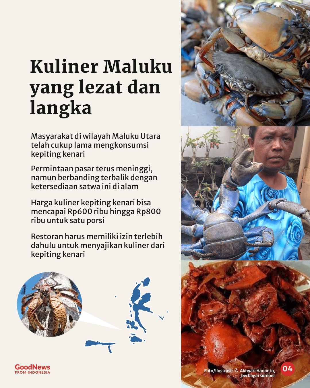 Kepiting Kenari, Artropoda Darat Terbesar di Dunia yang Hidup di Indonesia