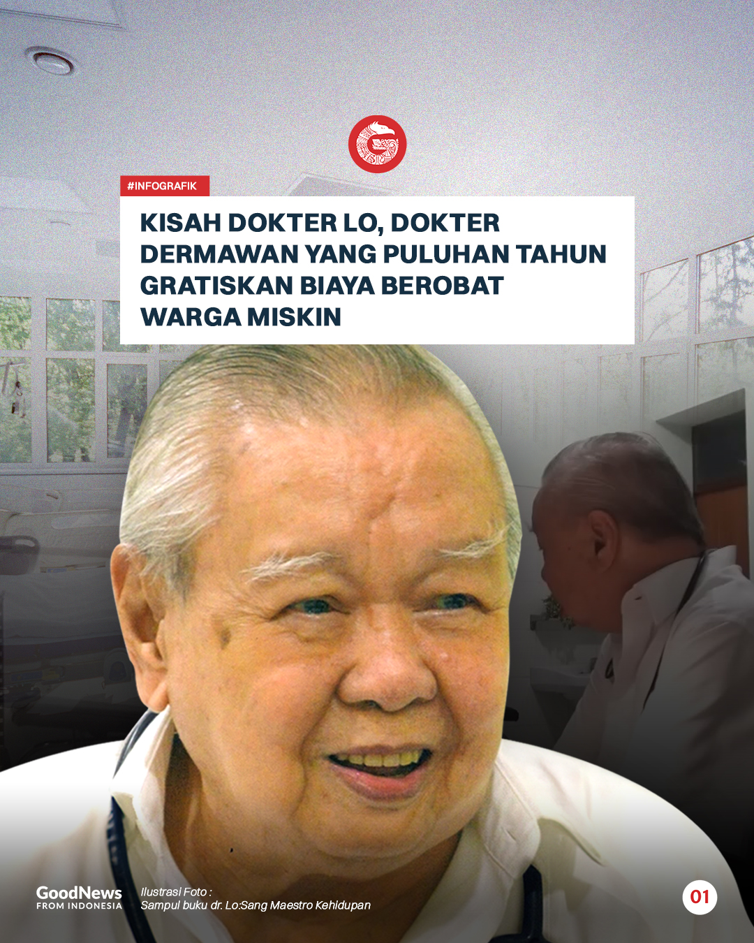 Kisah Dokter Lo, Dokter Dermawan yang Puluhan Tahun Gratiskan Biaya Berobat Warga Miskin