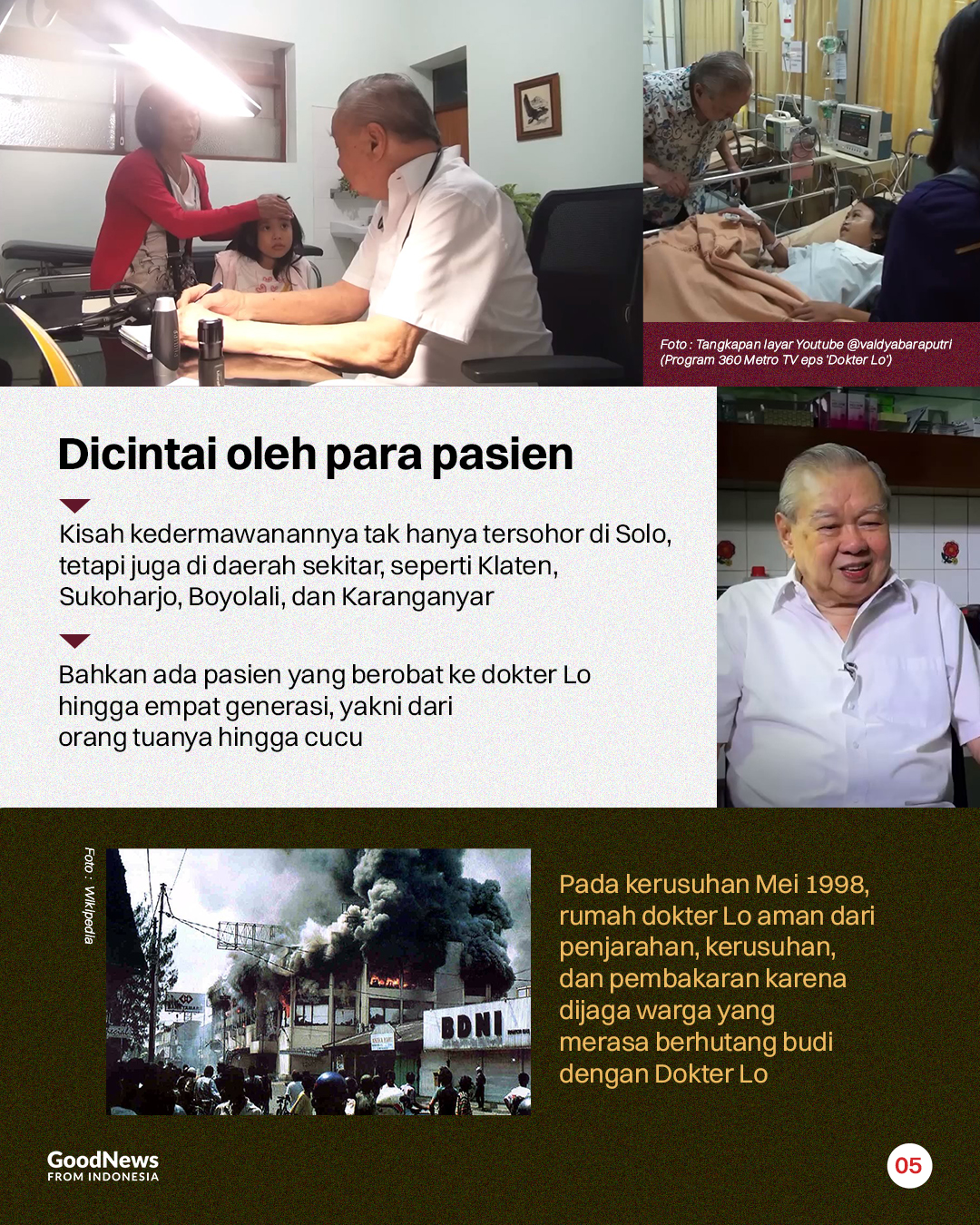 Kisah Dokter Lo, Dokter Dermawan yang Puluhan Tahun Gratiskan Biaya Berobat Warga Miskin