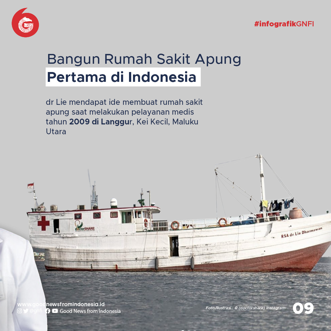 Kisah Dr Lie, Mengabdi untuk Negeri Melalui Rumah Sakit Apung