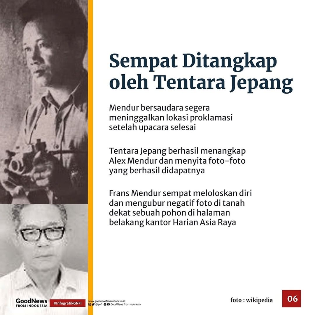 Kisah Heroik Mendur Bersaudara, Sosok di Balik Foto Proklamasi 1945