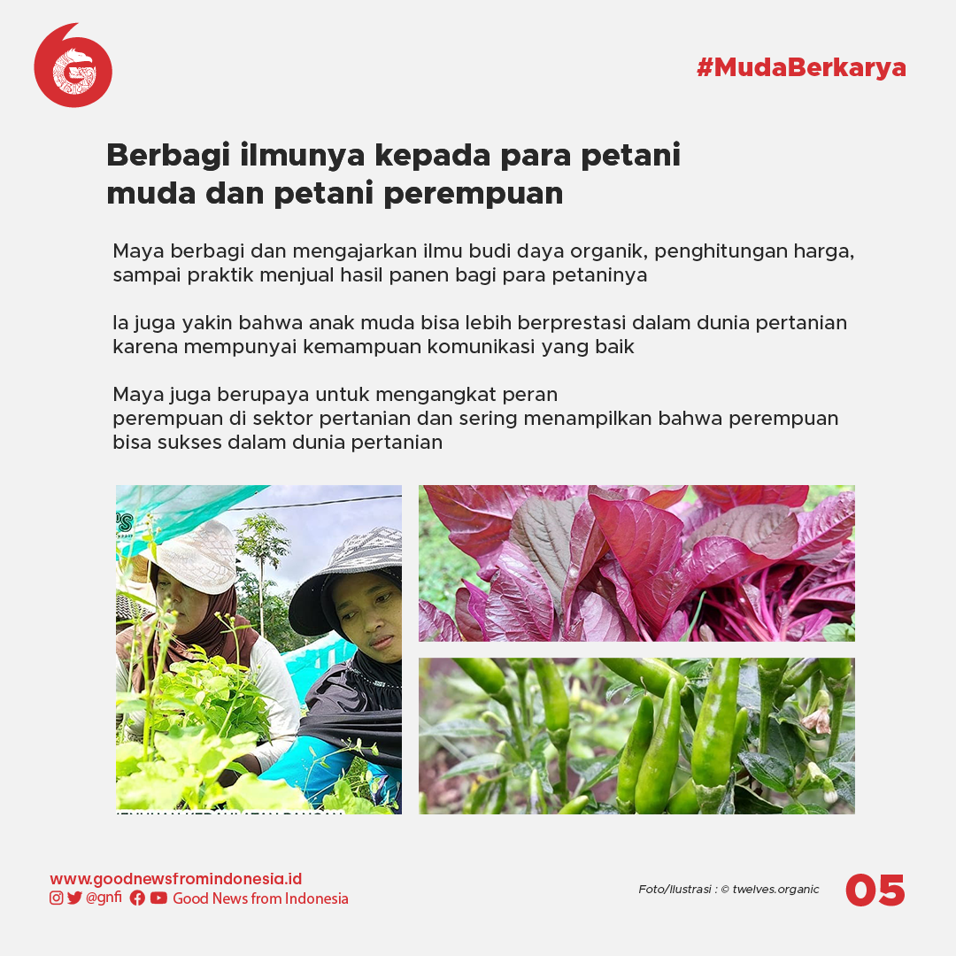 Kisah Maya Stolastika Sebarkan Semangat Bertani Organik untuk Pemuda