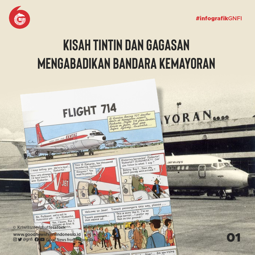 Kisah Tintin saat Menyambangi Bandara Kemayoran