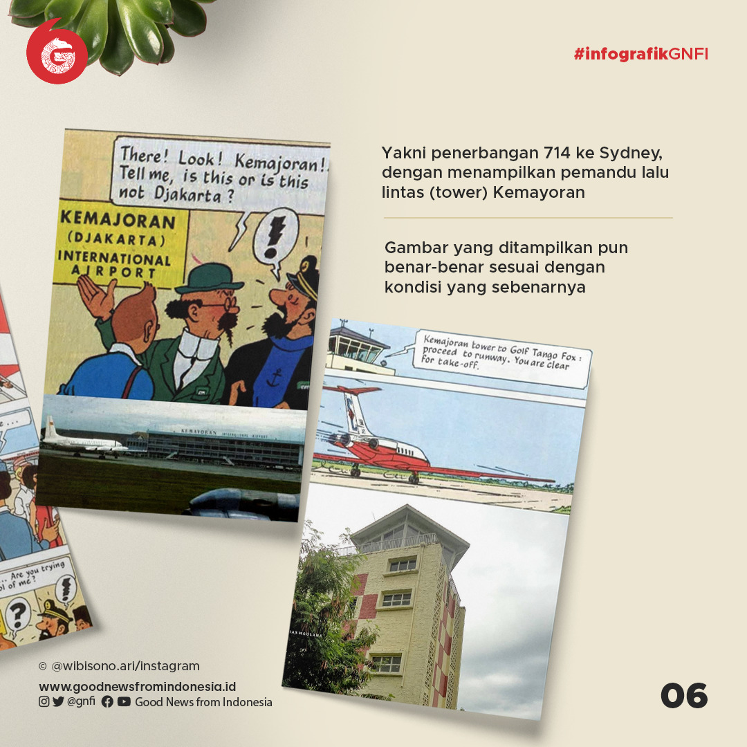 Kisah Tintin saat Menyambangi Bandara Kemayoran