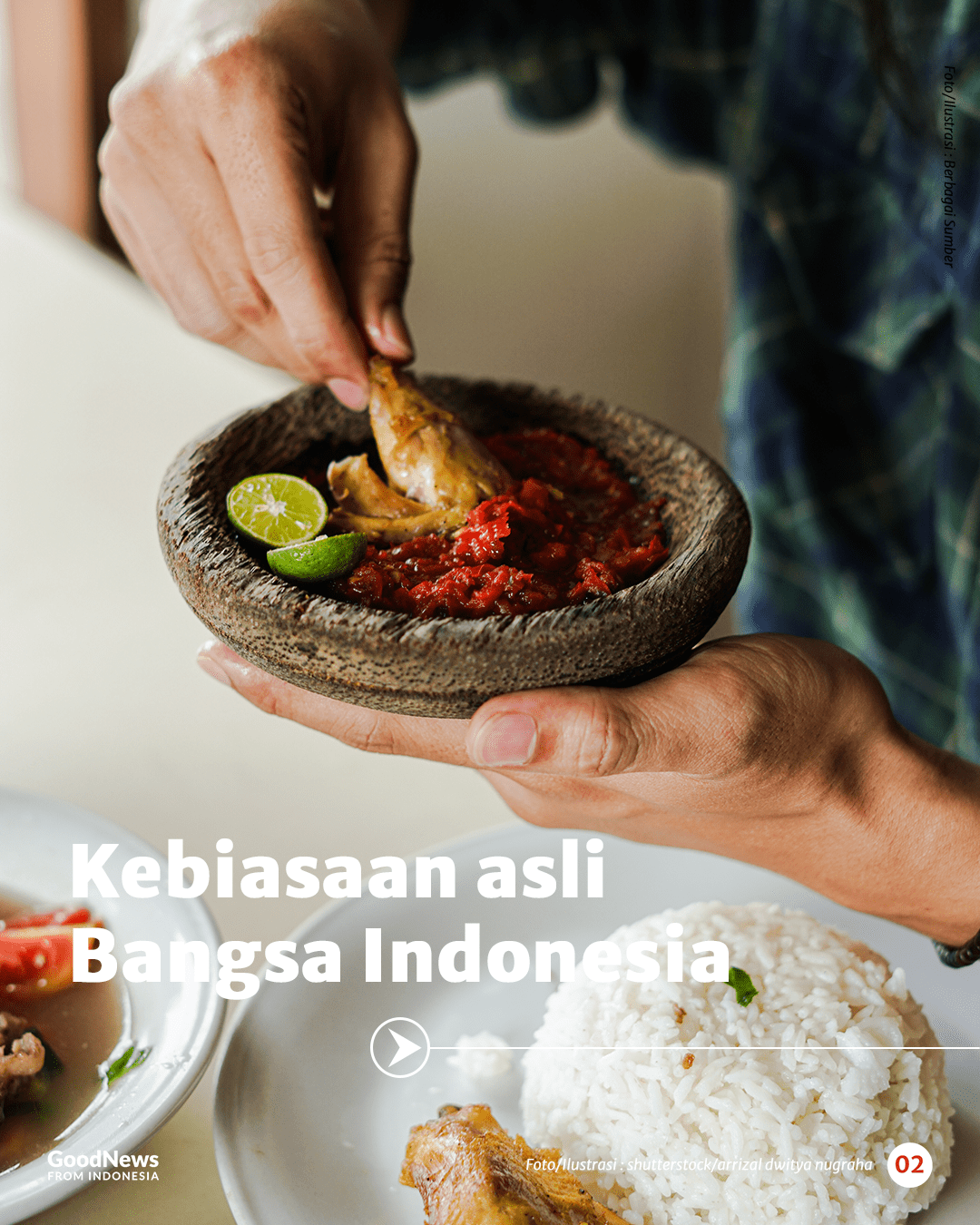 Makan Menggunakan Tangan, Warisan Budaya Asli Indonesia