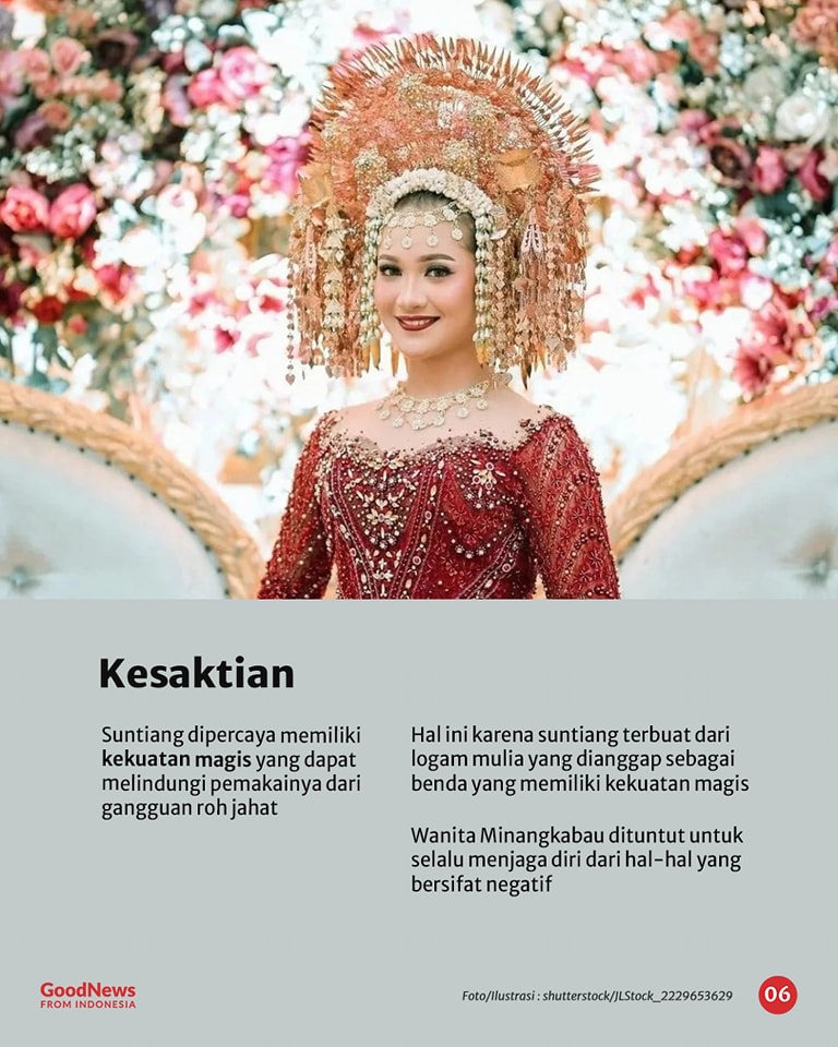 Makna dan Filosofi Suntiang pada Pakaian Pengantin Wanita Minangkabau
