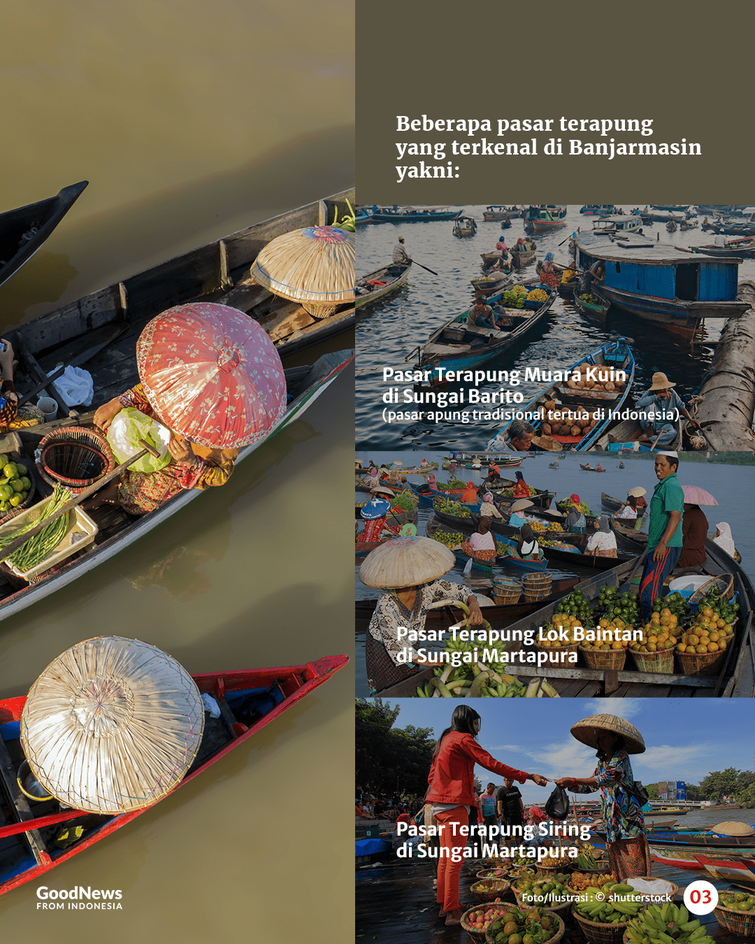 Mengapa Ada Pasar Apung di Banjarmasin?
