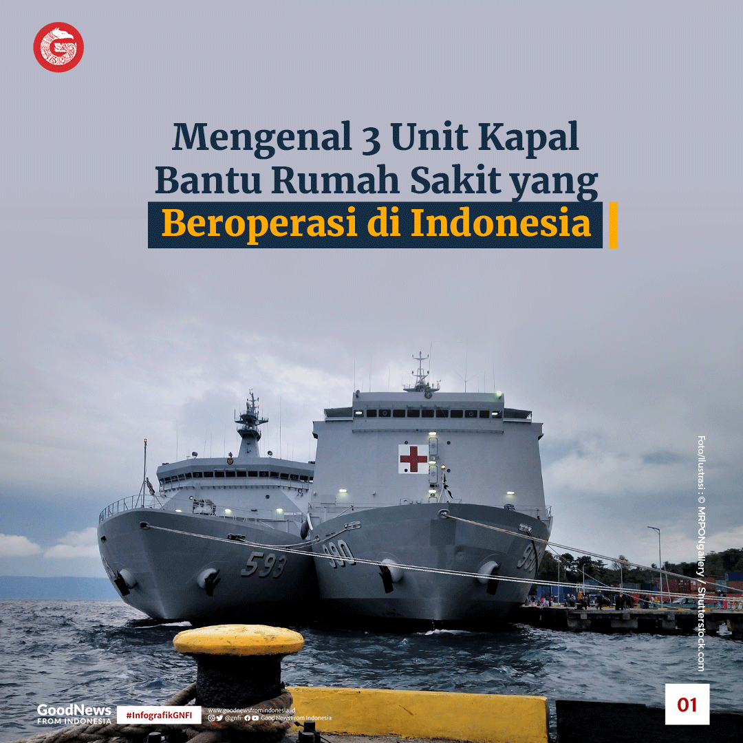 Mengenal 3 Unit Kapal Bantu Rumah Sakit yang Beroperasi di Indonesia
