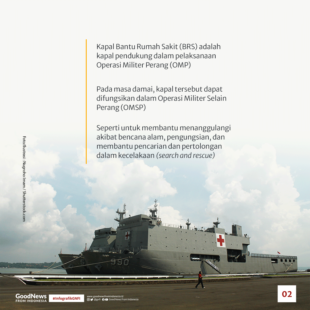 Mengenal 3 Unit Kapal Bantu Rumah Sakit yang Beroperasi di Indonesia