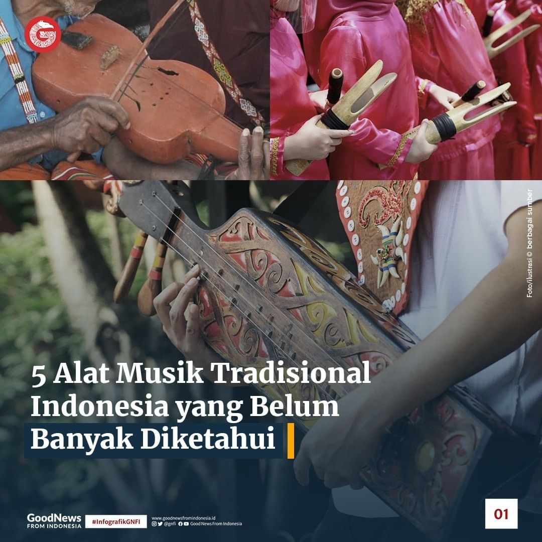 Mengenal 5 Alat Musik Tradisional Indonesia yang Belum Banyak Diketahui