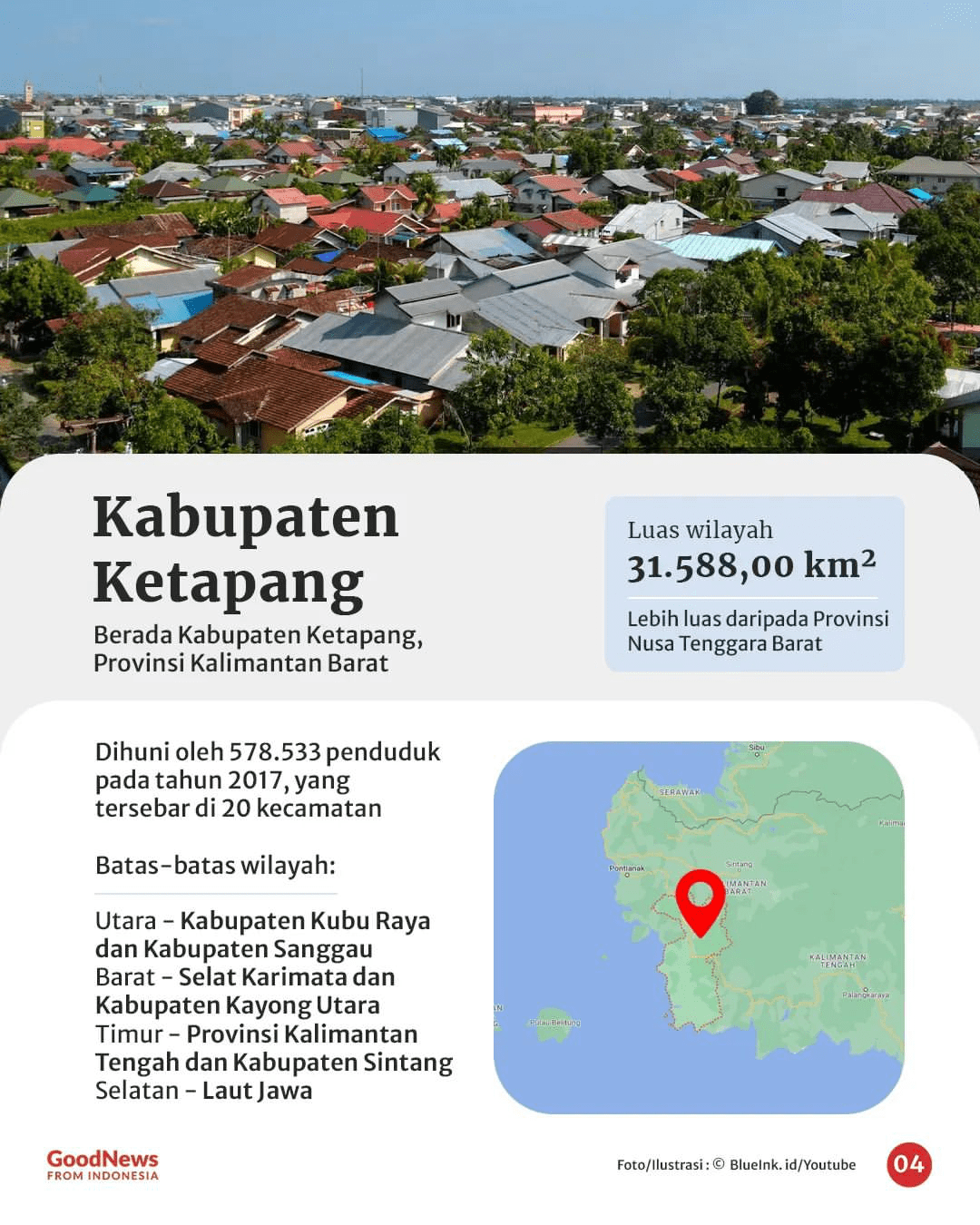 Mengenal 7 Kabupaten Terluas di Indonesia