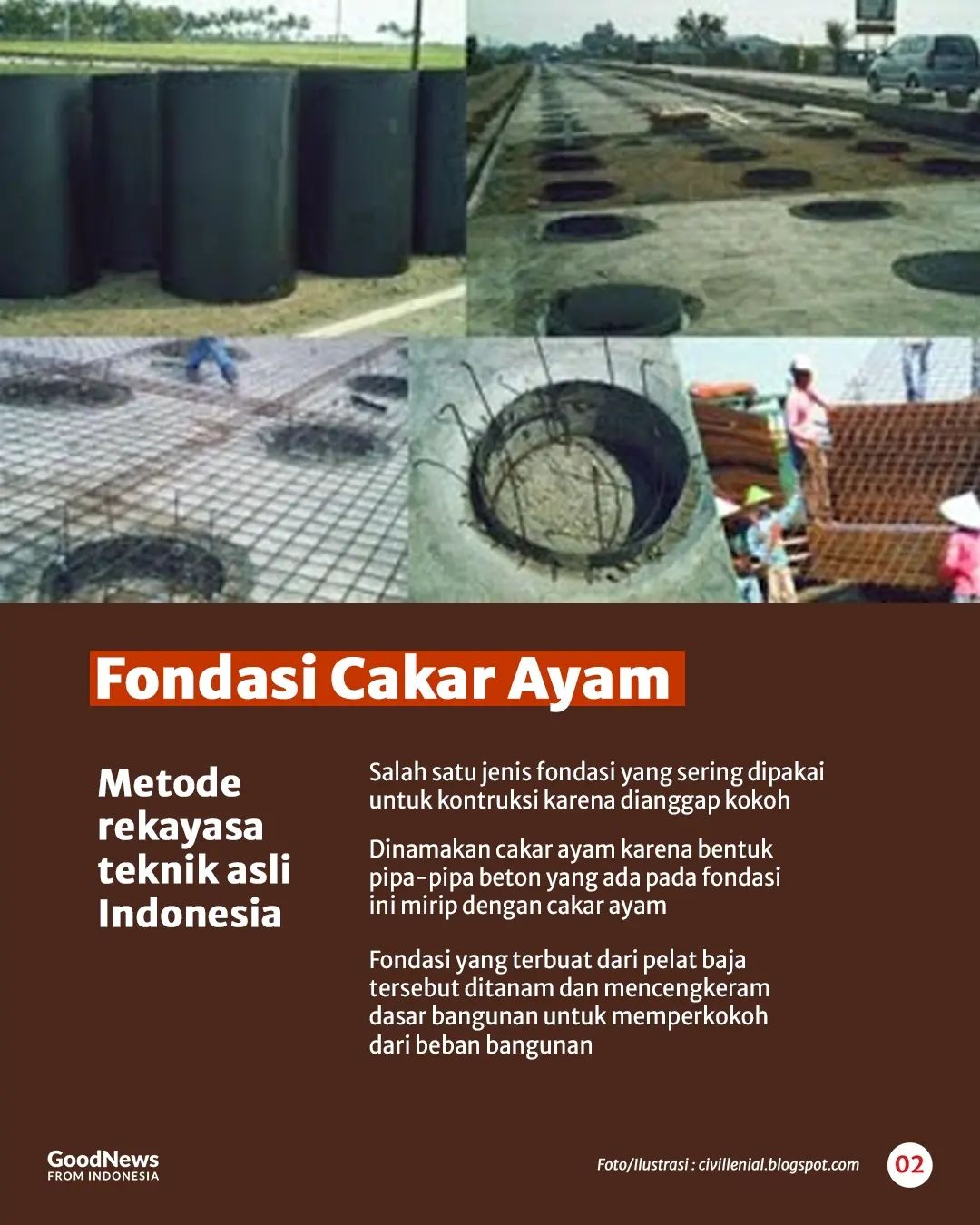 Mengenal Fondasi Cakar Ayam, Konstruksi Asli Indonesia