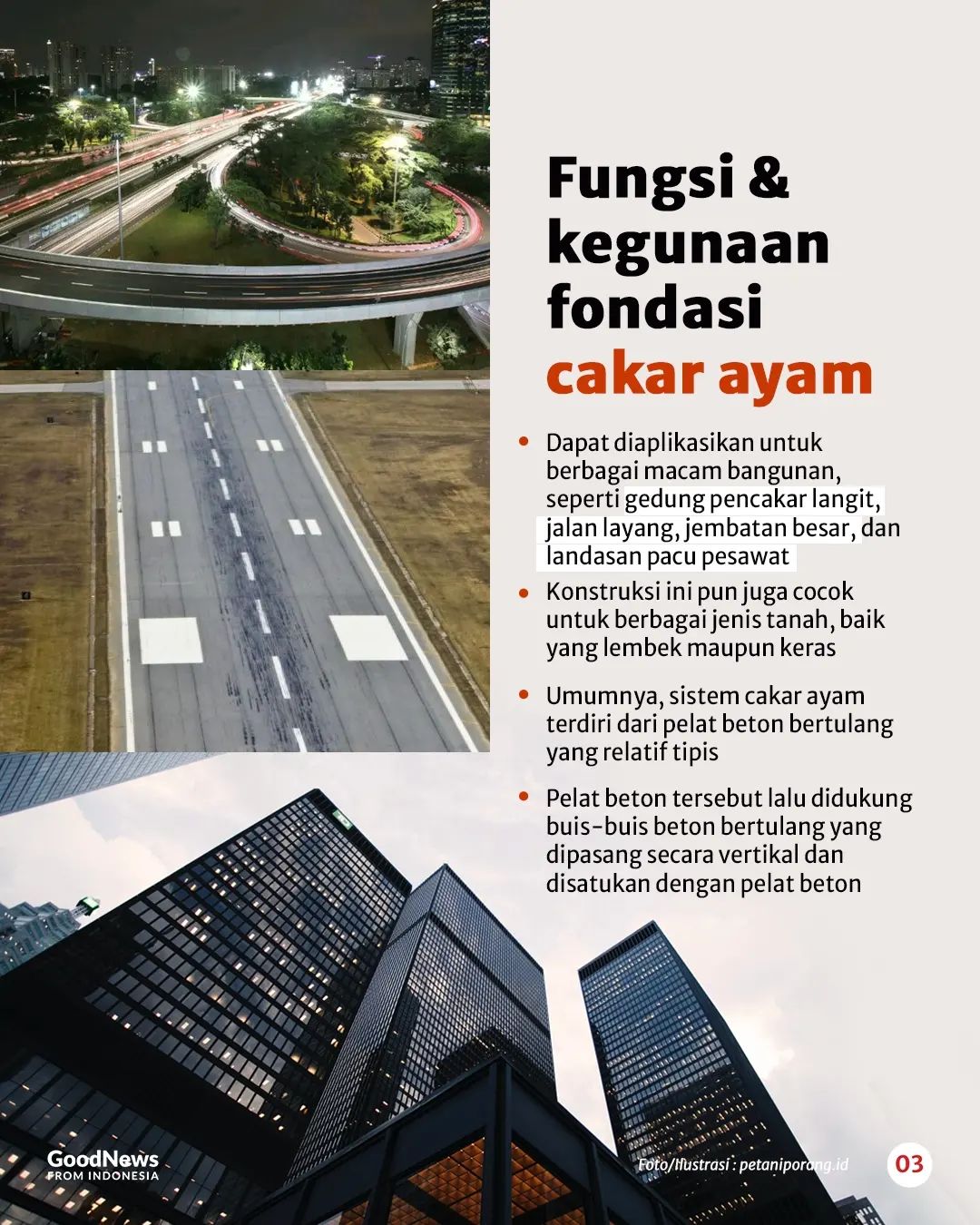Mengenal Fondasi Cakar Ayam, Konstruksi Asli Indonesia