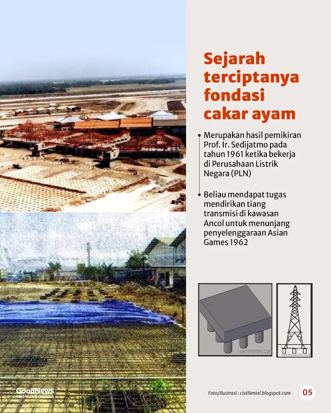 Mengenal Fondasi Cakar Ayam, Konstruksi Asli Indonesia