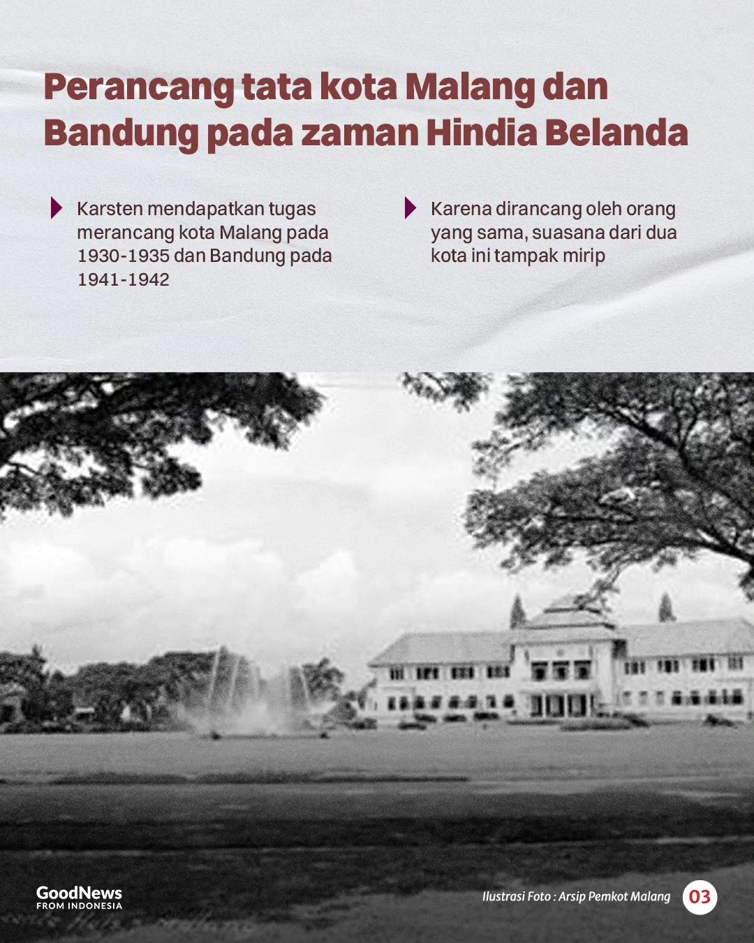 Mengenal Thomas Karsten, Sang Perancang Tata Kota Malang dan Bandung