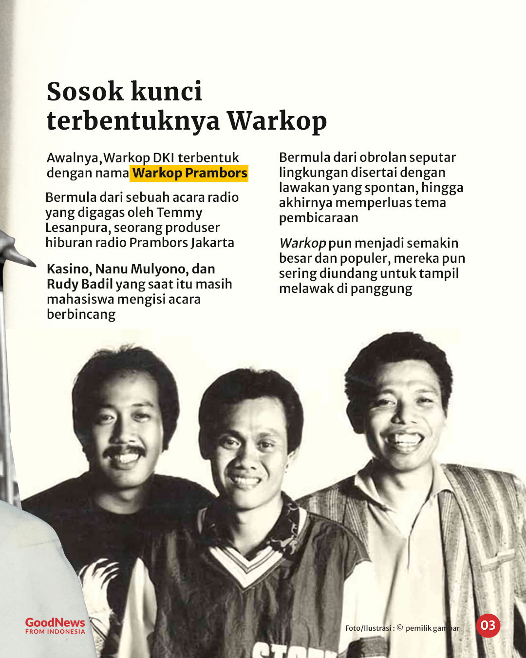 Mengenang Kasino, Pelawak Cerdas Sekaligus Pencinta Alam