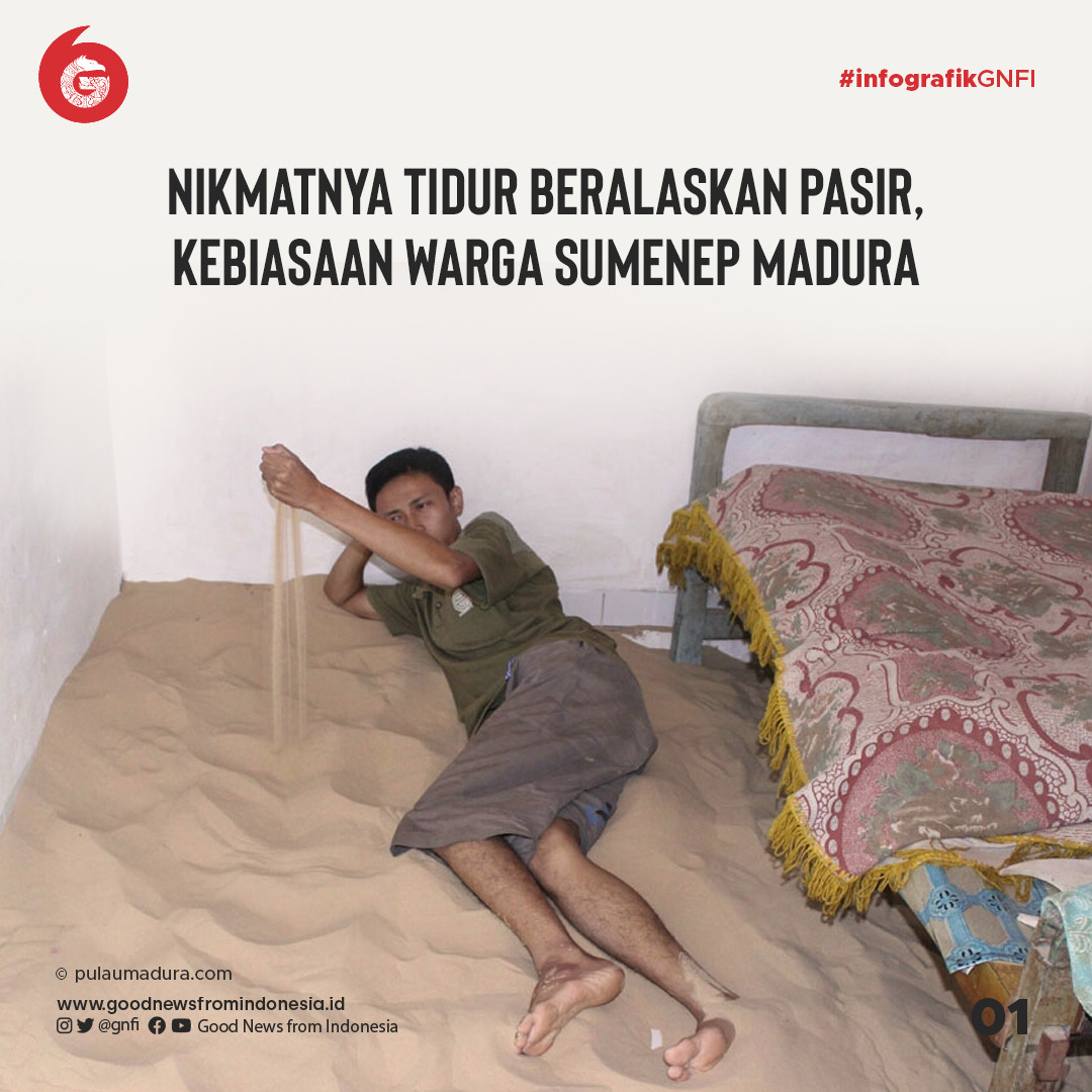 Nikmatnya Tidur Beralaskan Pasir, Kebiasaan Warga Sumenep Madura