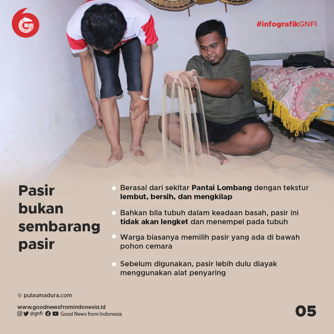 Nikmatnya Tidur Beralaskan Pasir, Kebiasaan Warga Sumenep Madura
