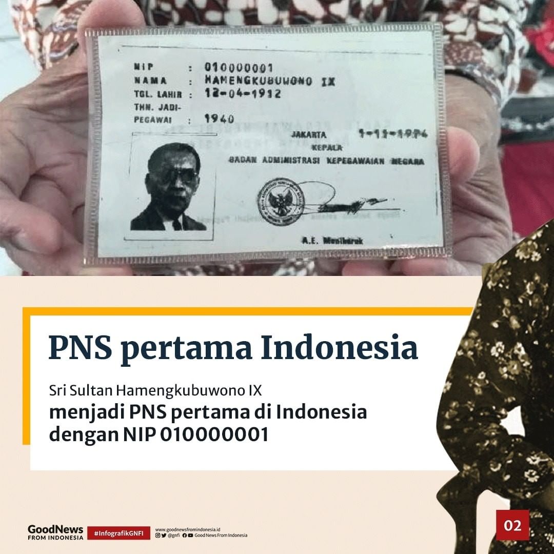 Pegawai Negeri Sipil (PNS) Pertama di Indonesia