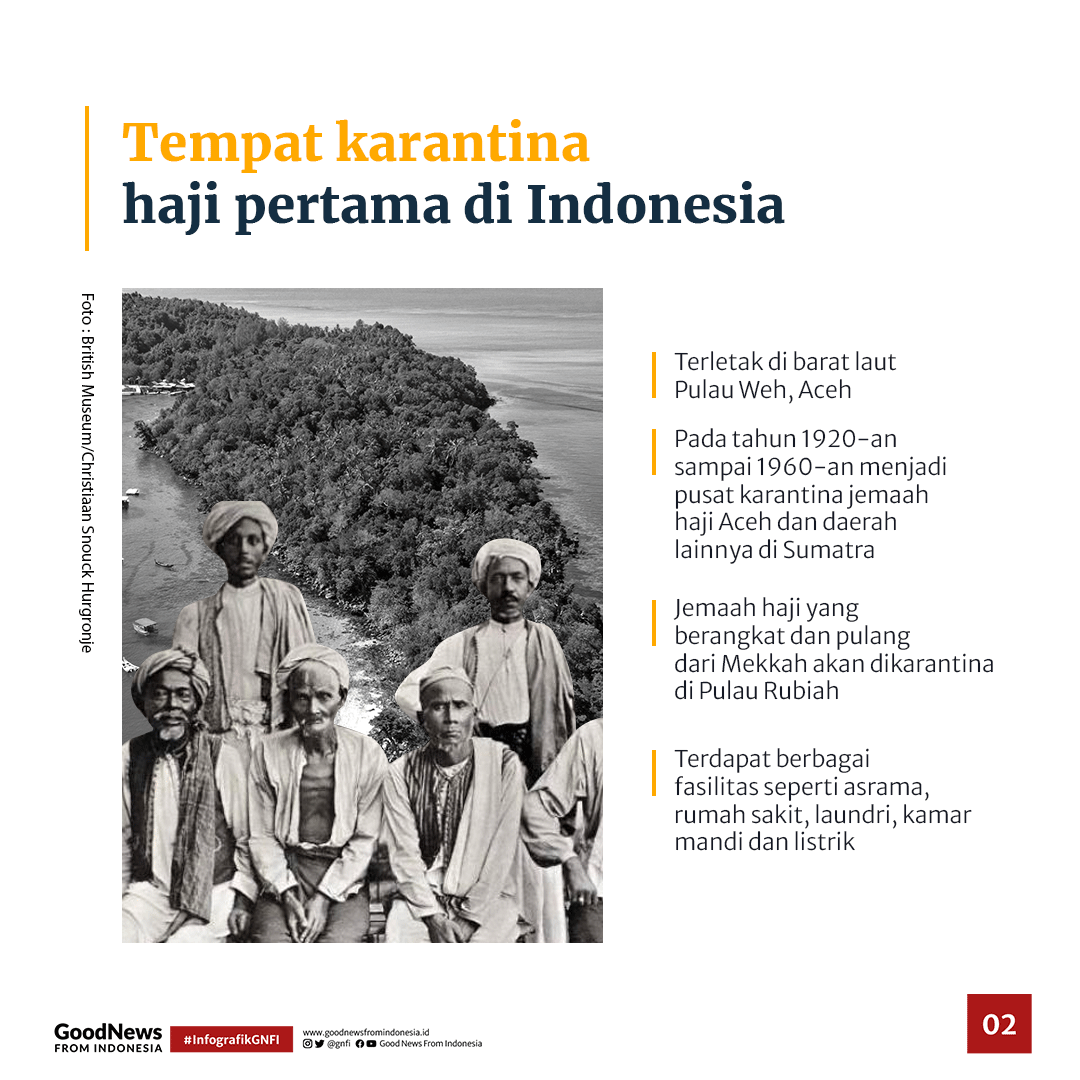Pulau Rubiah, Pusat Karantina Pertama Jemaah Haji Indonesia