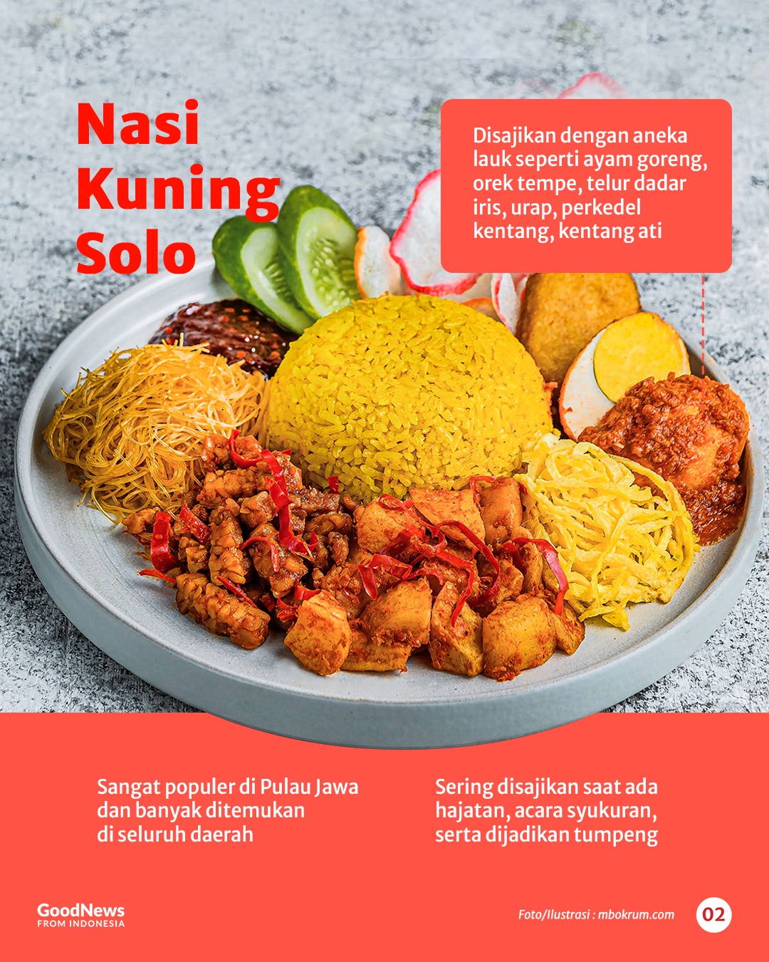 Ragam Nasi Kuning dari Berbagai Daerah di Indonesia