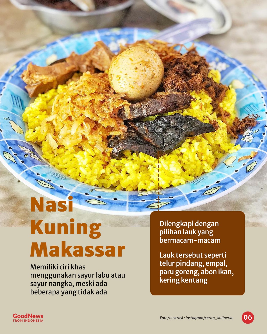 Ragam Nasi Kuning dari Berbagai Daerah di Indonesia