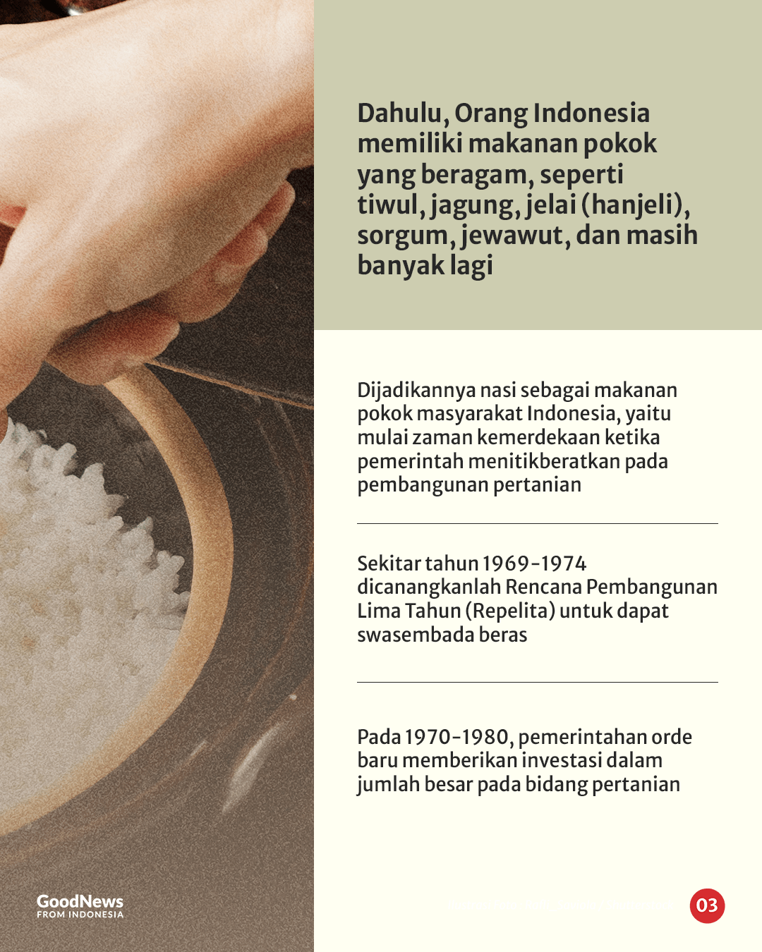 Sejak Kapan Orang Indonesia Ketergantungan Beras?