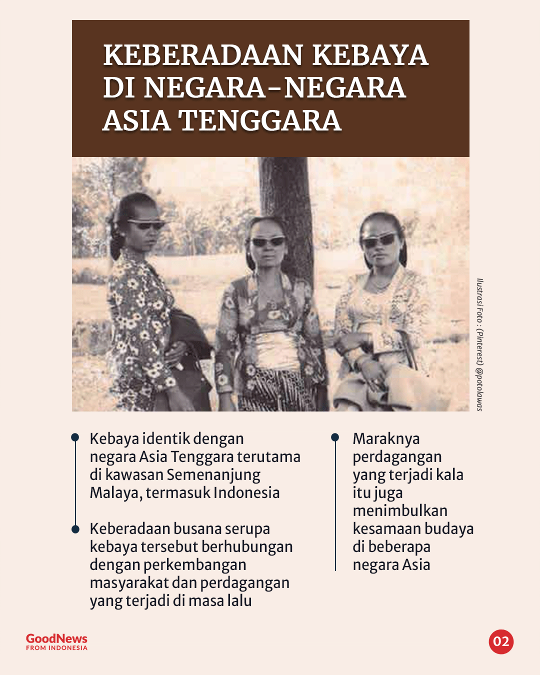 Sejarah dan Perkembangan Kebaya, Benarkah Asli Indonesia?
