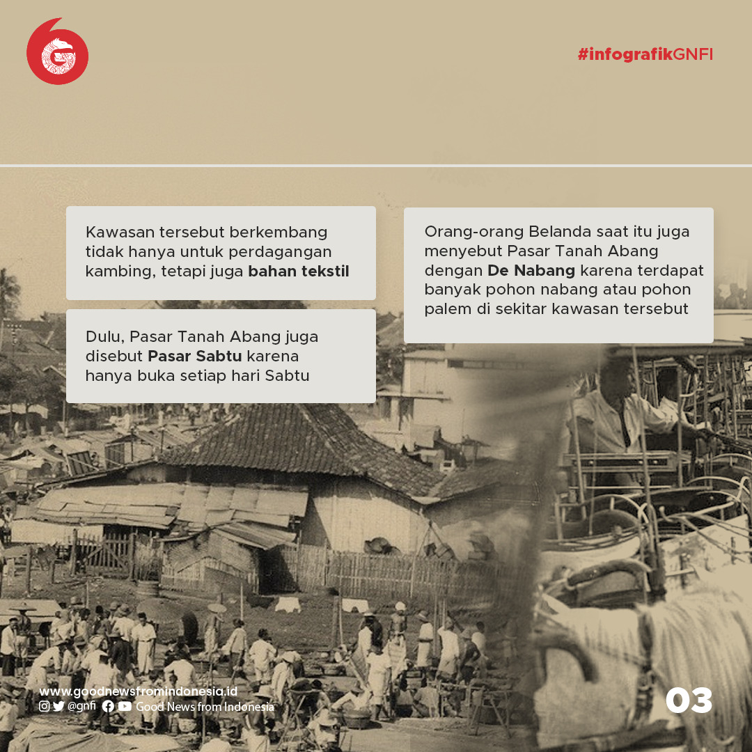 Sejarah Pasar Tanah Abang, Tempat Bandar Kambing hingga Lokasi Perdagangan Tekstil Terbesar di Asia Tenggara