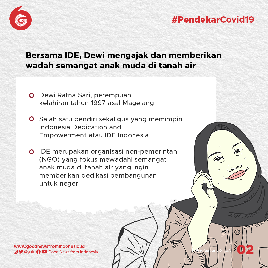 Semangat Dewi untuk Mendorong Anak Muda Berbakti di Tengah Pandemi