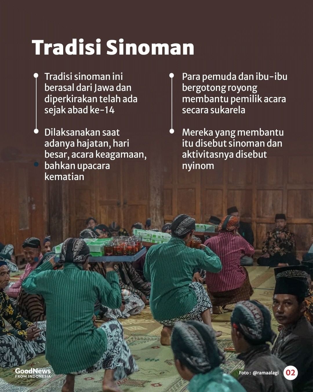 Sinoman, Tradisi Gotong Royong Khas Masyarakat Jawa